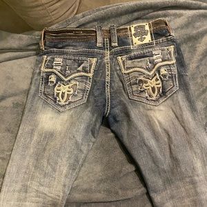 Mens Rock revival jeans 36x36